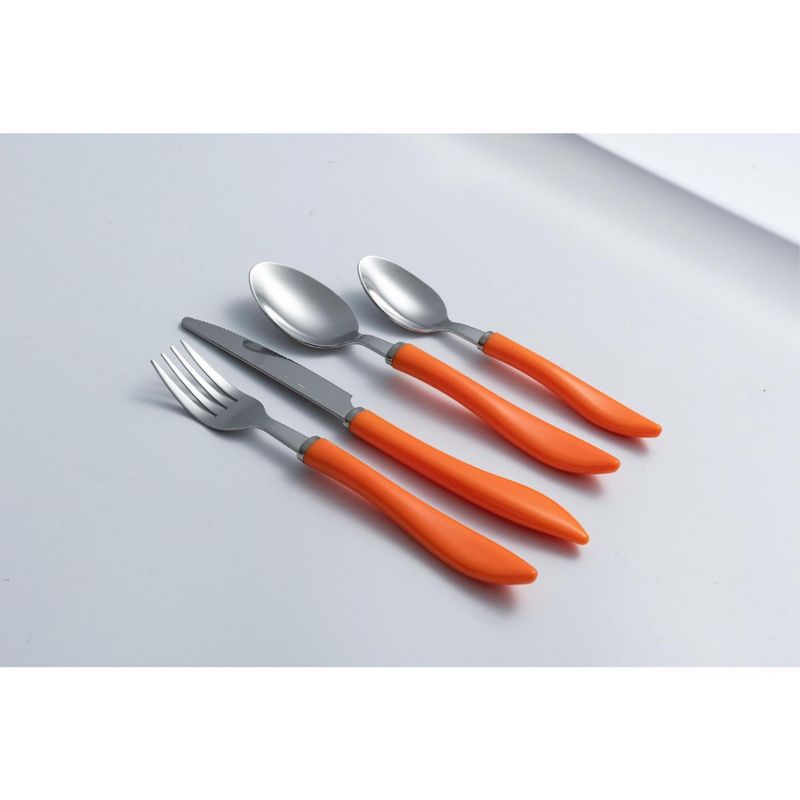 JUST HOME COLLECTION - Cubiertos Orange 24 piezas