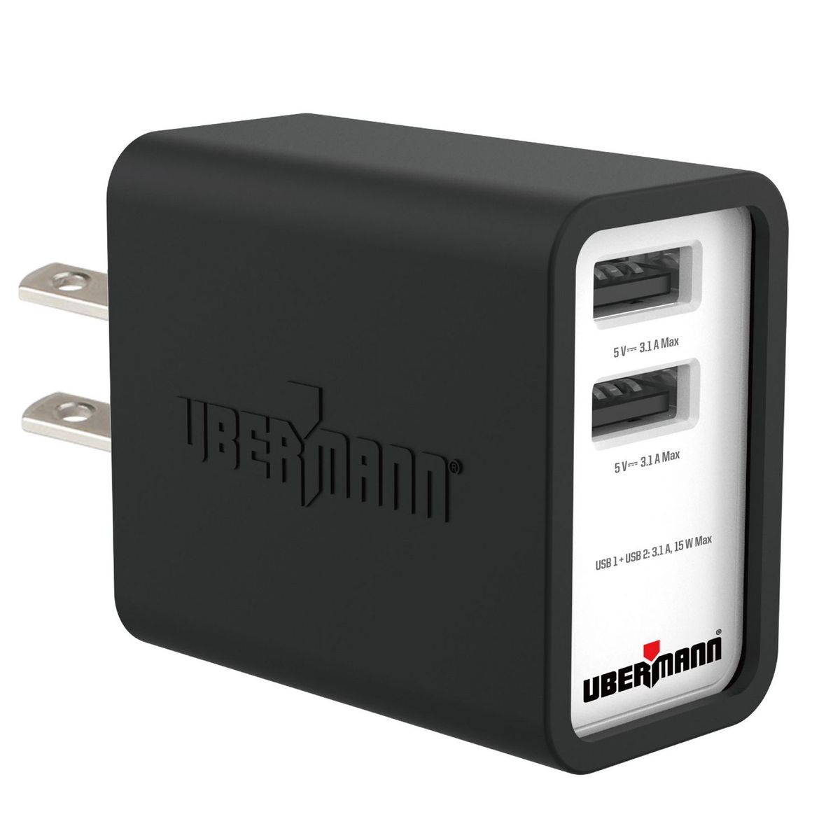 UBERMANN - Cargador USB 2 de Pared Ubermann
