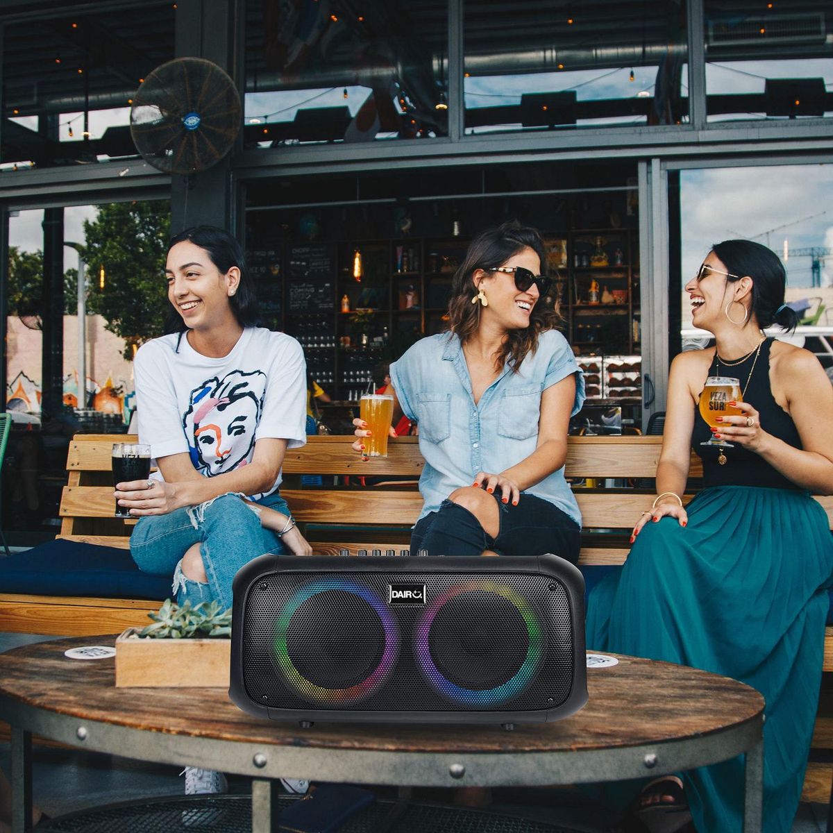 DAIRU - Altavoz Portátil TFE-206C-EU Karaoke