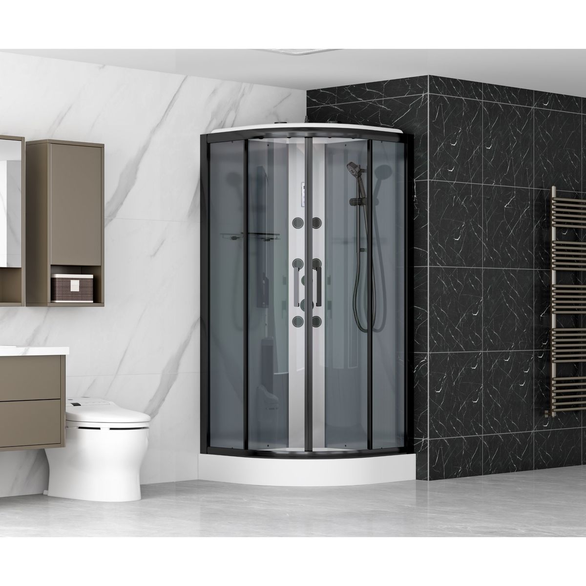 SENSI DACQUA - Cabina Curva 6mm 90x90x217cm