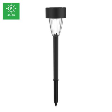 Estaca Solar Carrera Luz C�lida Negra Luz C�lida