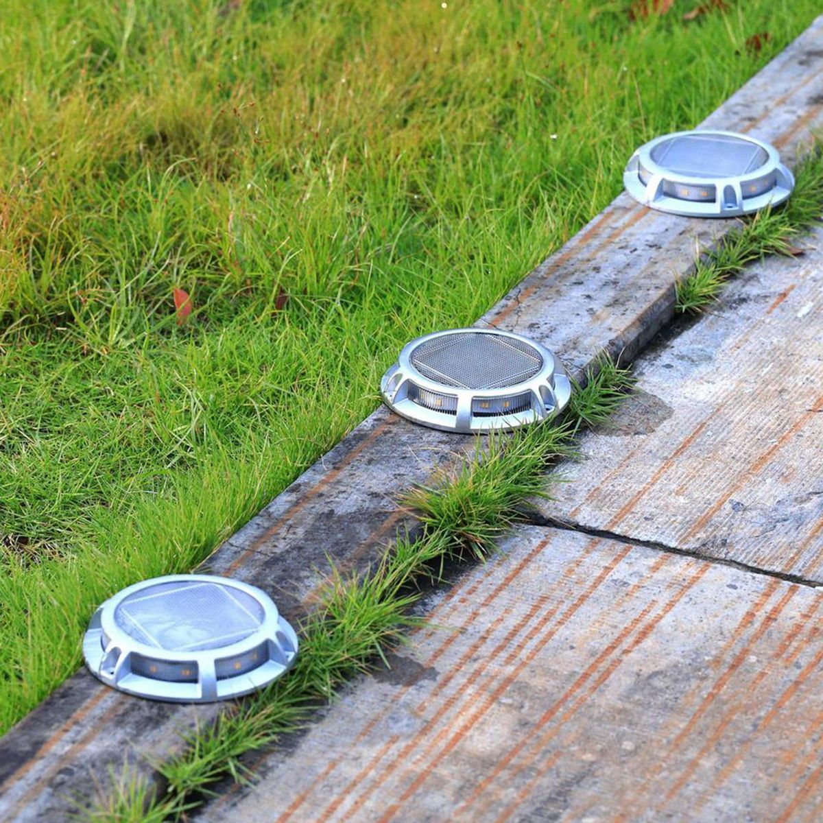 JUST HOME COLLECTION - Pack 4 Estaca LED Piso Round