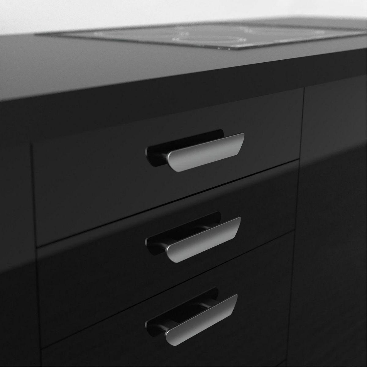 FIXSER - Jalador de Asa Plástico ABS Gris APL11 64/96 mm