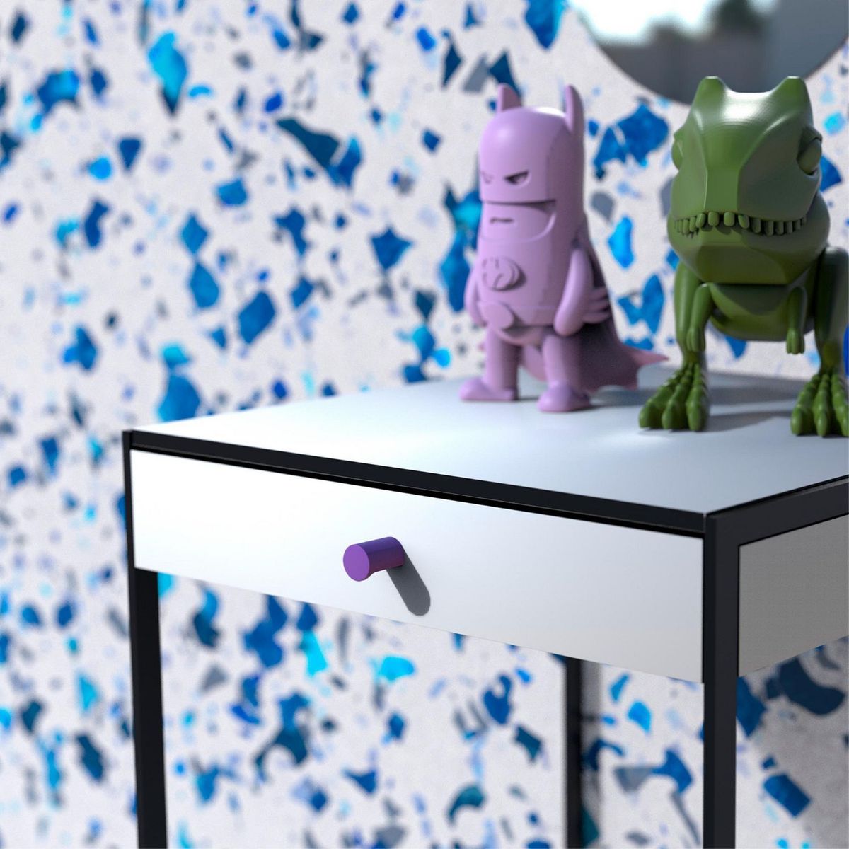 FIXSER - Jalador de Perilla Plástico ABS Morado PPL17 20 mm