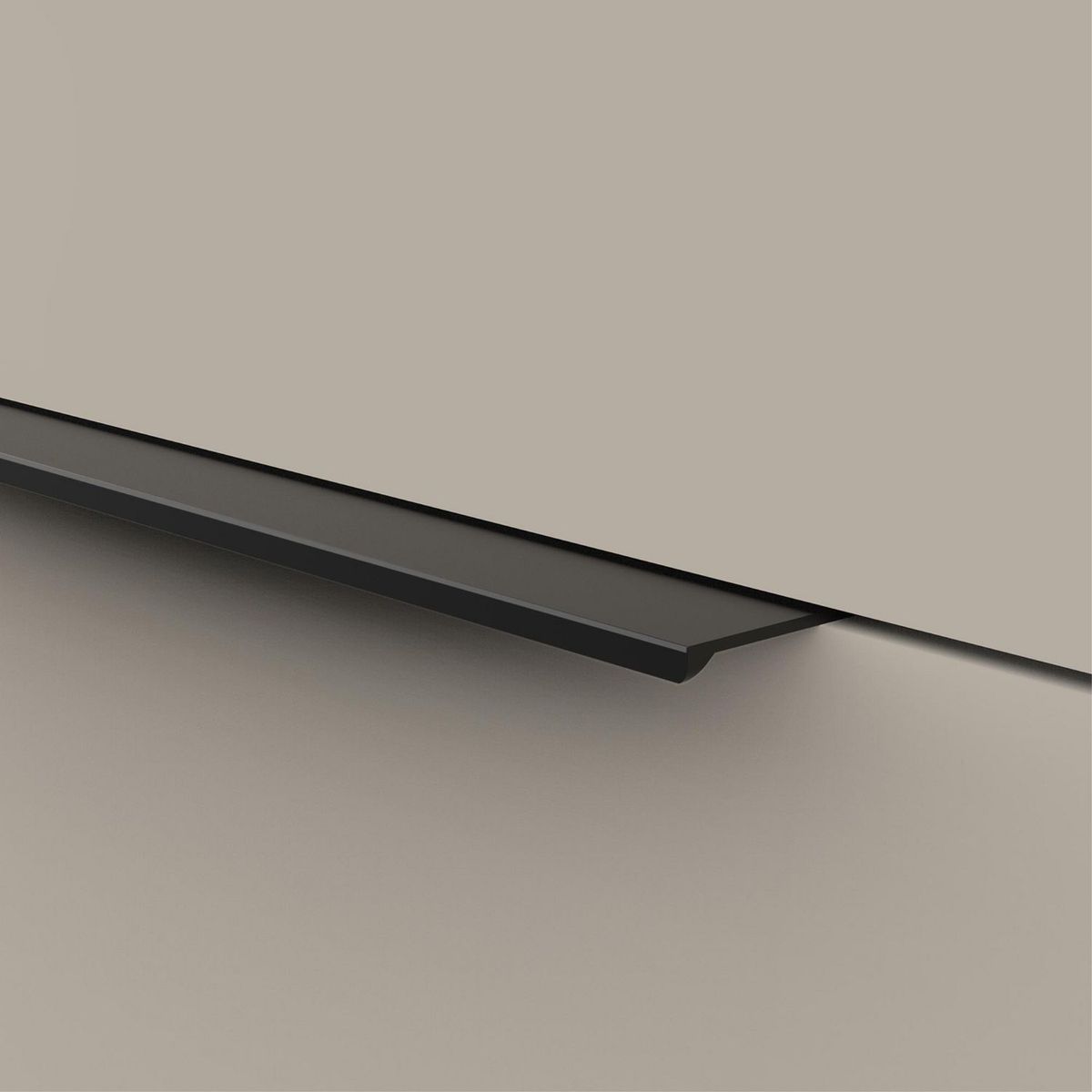 FIXSER - Perfil de Aluminio Negro Mate PER2 212/192 mm.