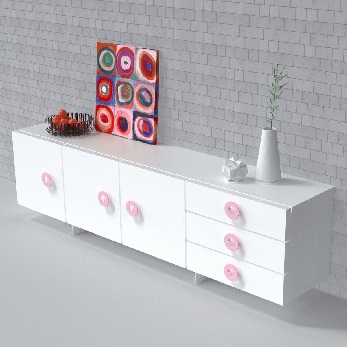 FIXSER - Jalador de Perilla ABS Rosa 98 mm APL50