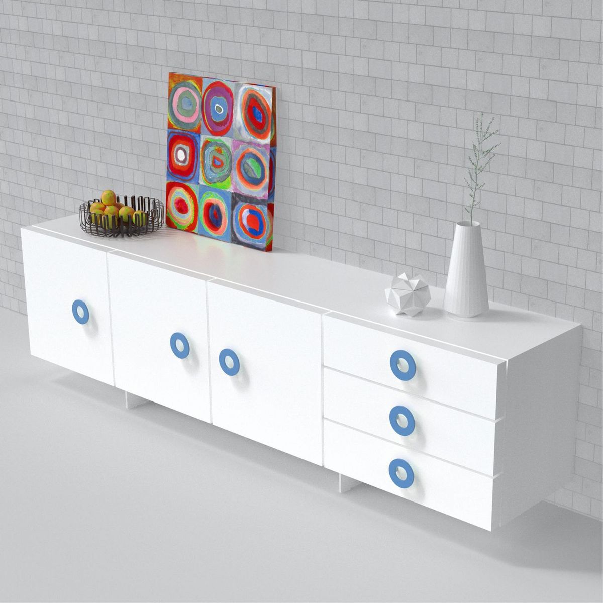 FIXSER - Jalador de Perilla ABS Azul 98 mm APL50