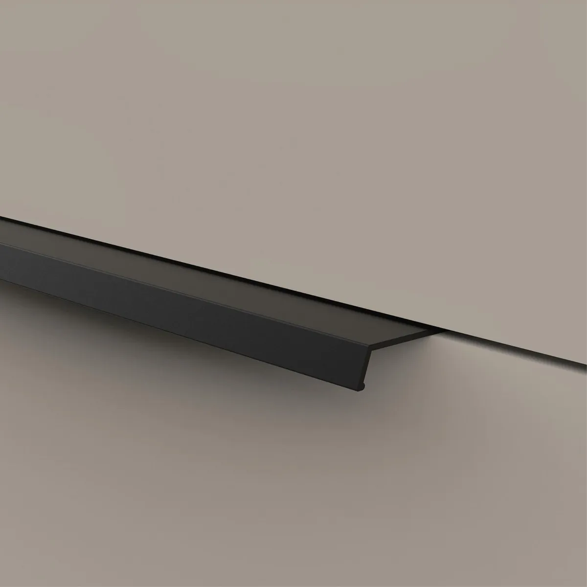 FIXSER - Perfil de Aluminio Negro Mate PER3 84/64 mm.