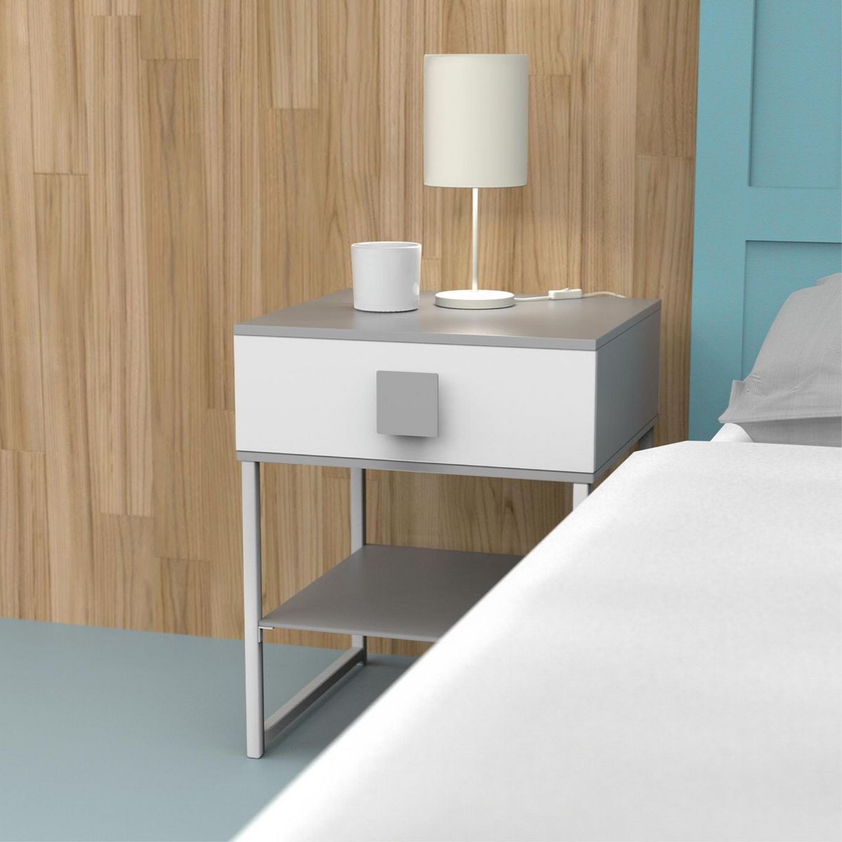 FIXSER - Jalador de Perilla Plástico ABS Gris PPL11 86X86 mm