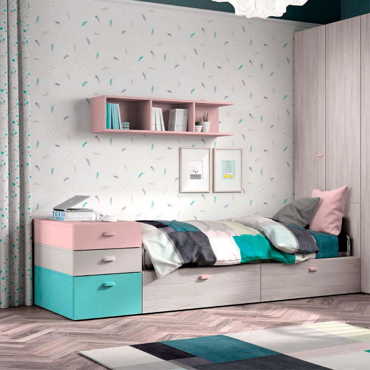 FIXSER - Jalador de Asa Plástico ABS Rosa APL66 64 mm