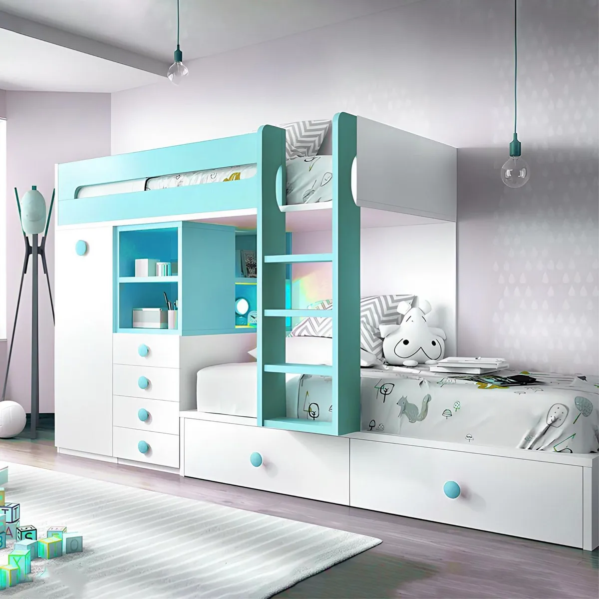 FIXSER - Jalador de Perilla ABS Turquesa 65 mm APL59