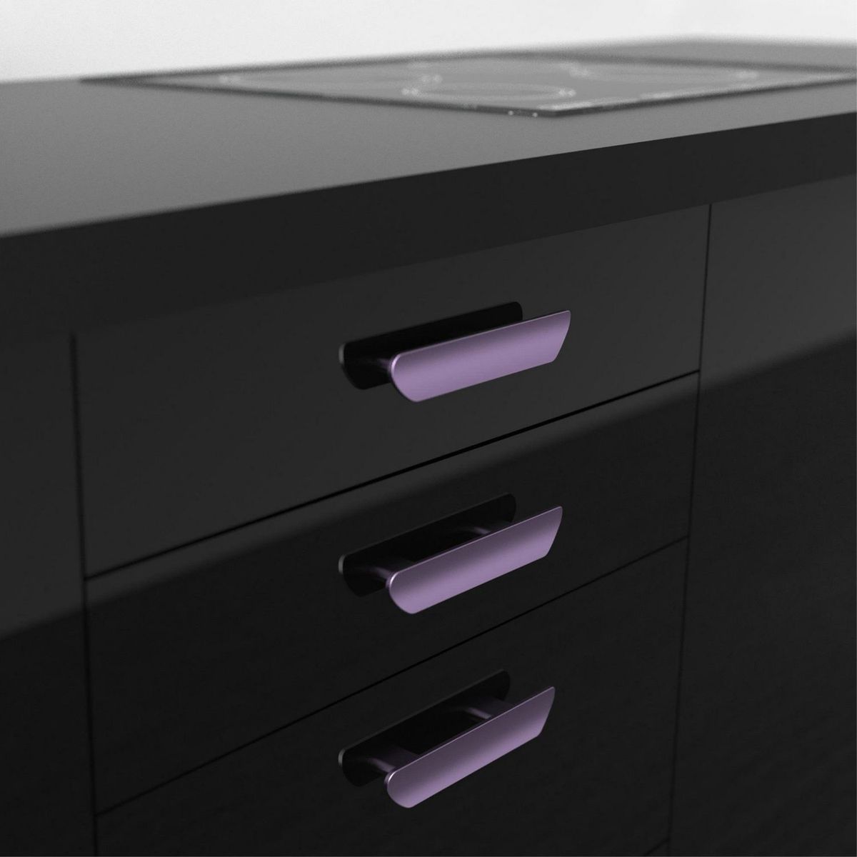 FIXSER - Jalador de Asa Plástico ABS Malva APL11 64/96 mm