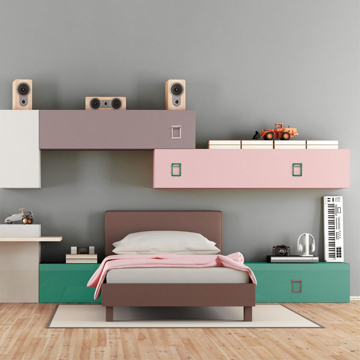 FIXSER - Jalador de Asa Plástico ABS Rosa APL45 64 mm