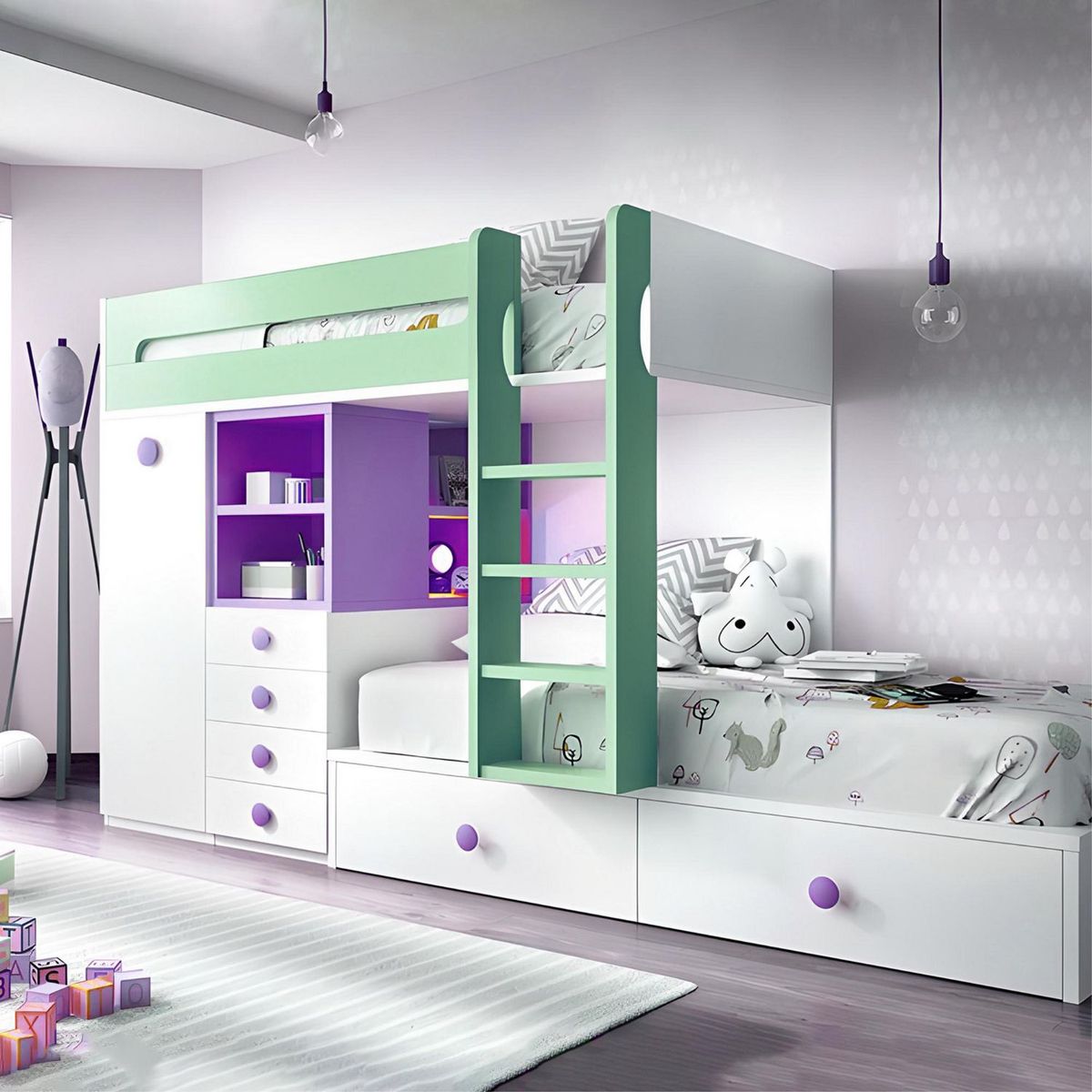 FIXSER - Jalador de Perilla ABS Morado 65 mm APL59