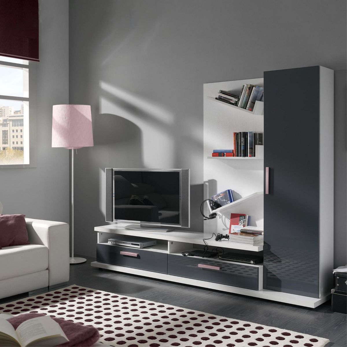 FIXSER - Jalador de Asa Plástico ABS Rosa APL12 64/96/128 mm