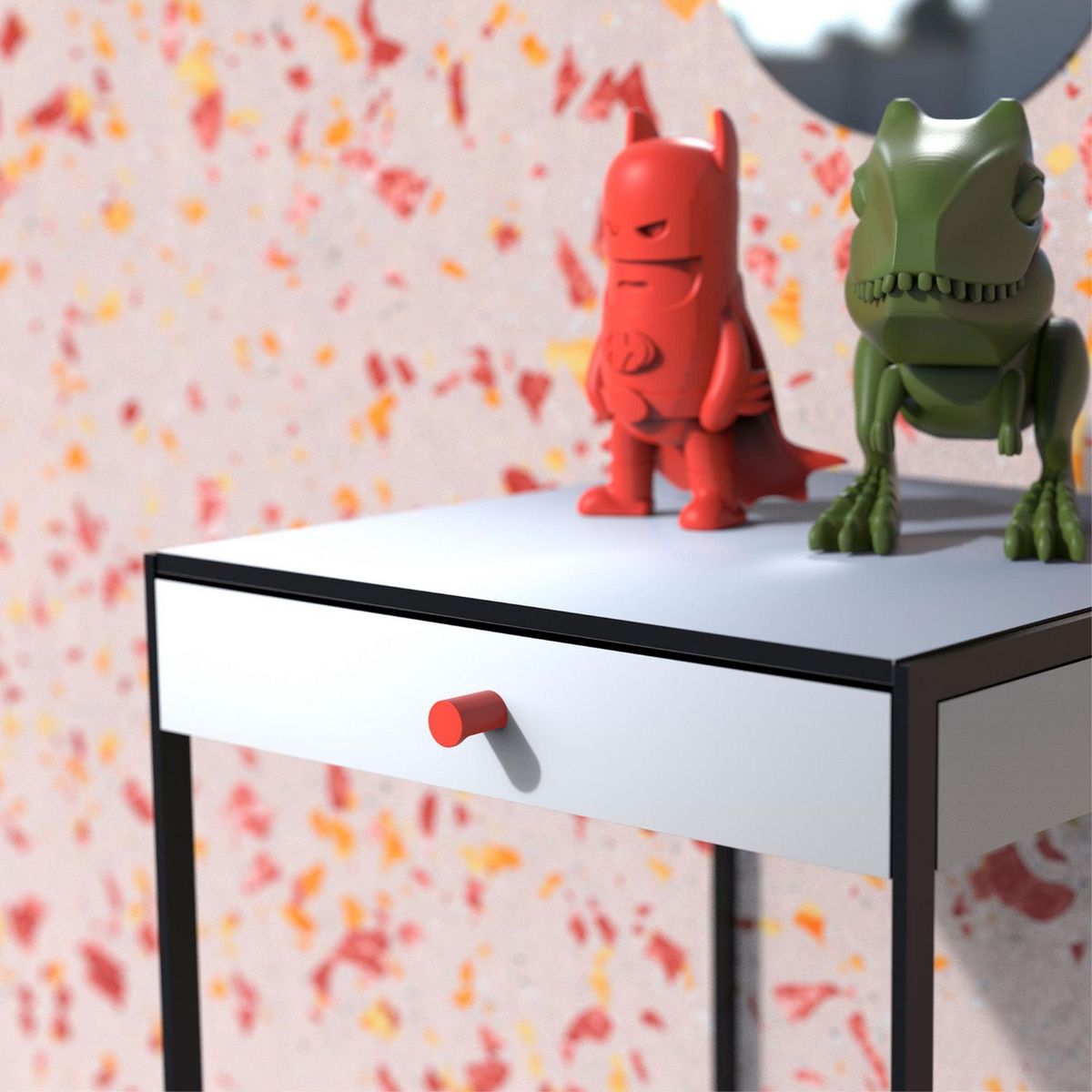 FIXSER - Jalador de Perilla Plástico ABS Rojo PPL17 20 mm