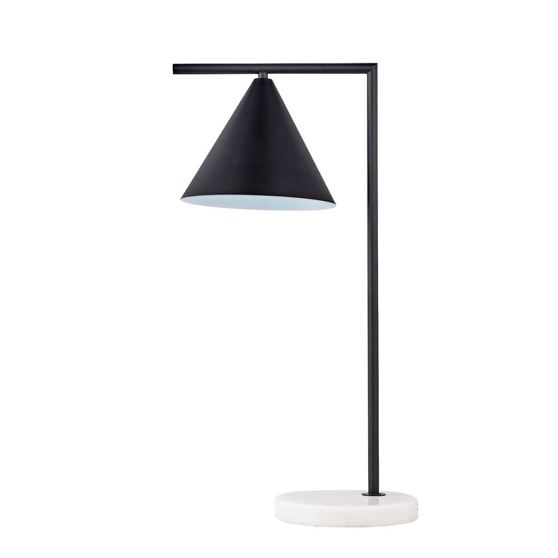 JUST HOME COLLECTION - Lámpara de Mesa Cono 1L E27 Negro