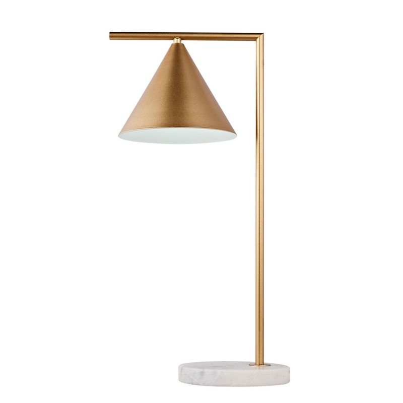 JUST HOME COLLECTION - Lámpara de Mesa Cono 1L E27 Dorado