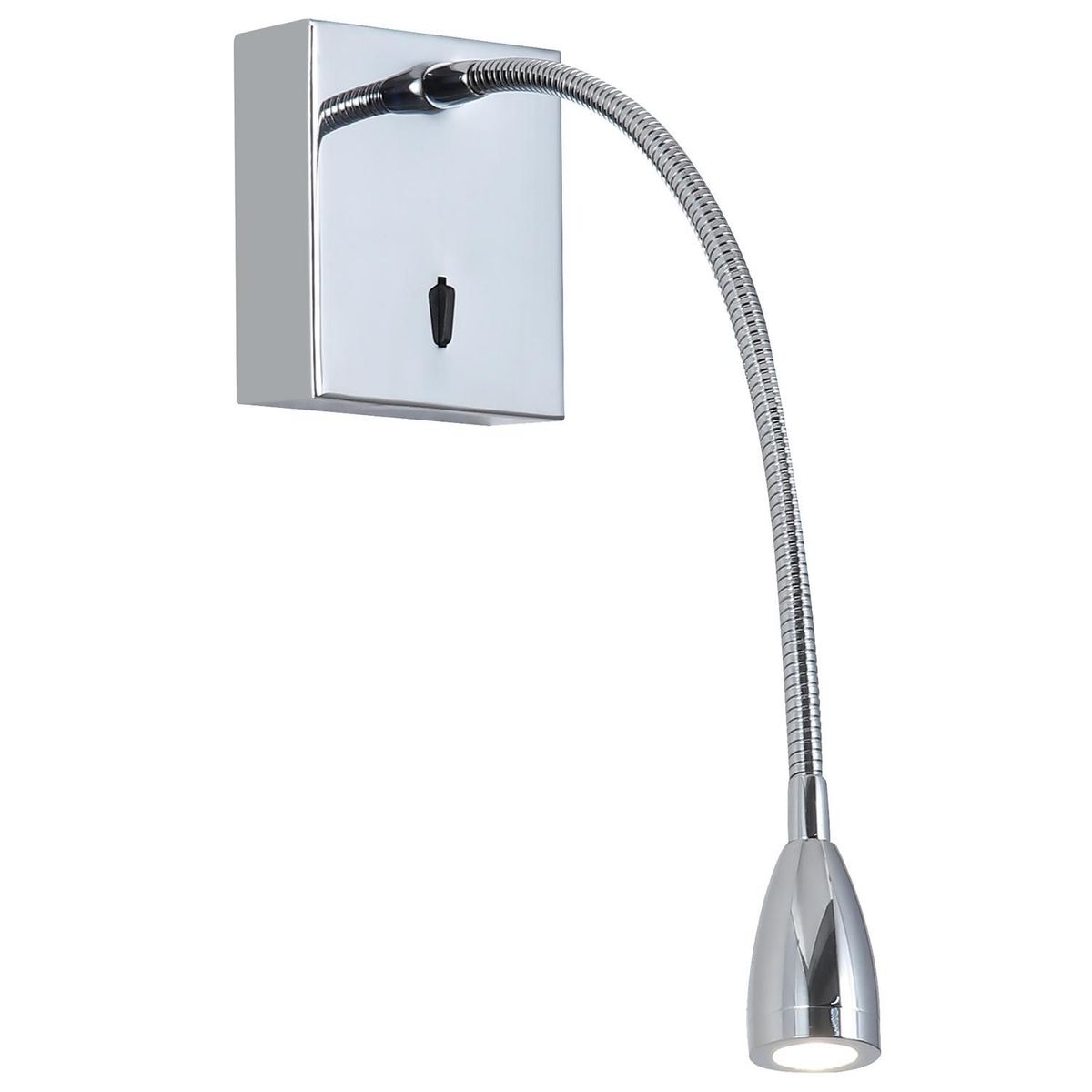 JUST HOME COLLECTION - Braquete de Pared Exterior LED con Switch Plateado