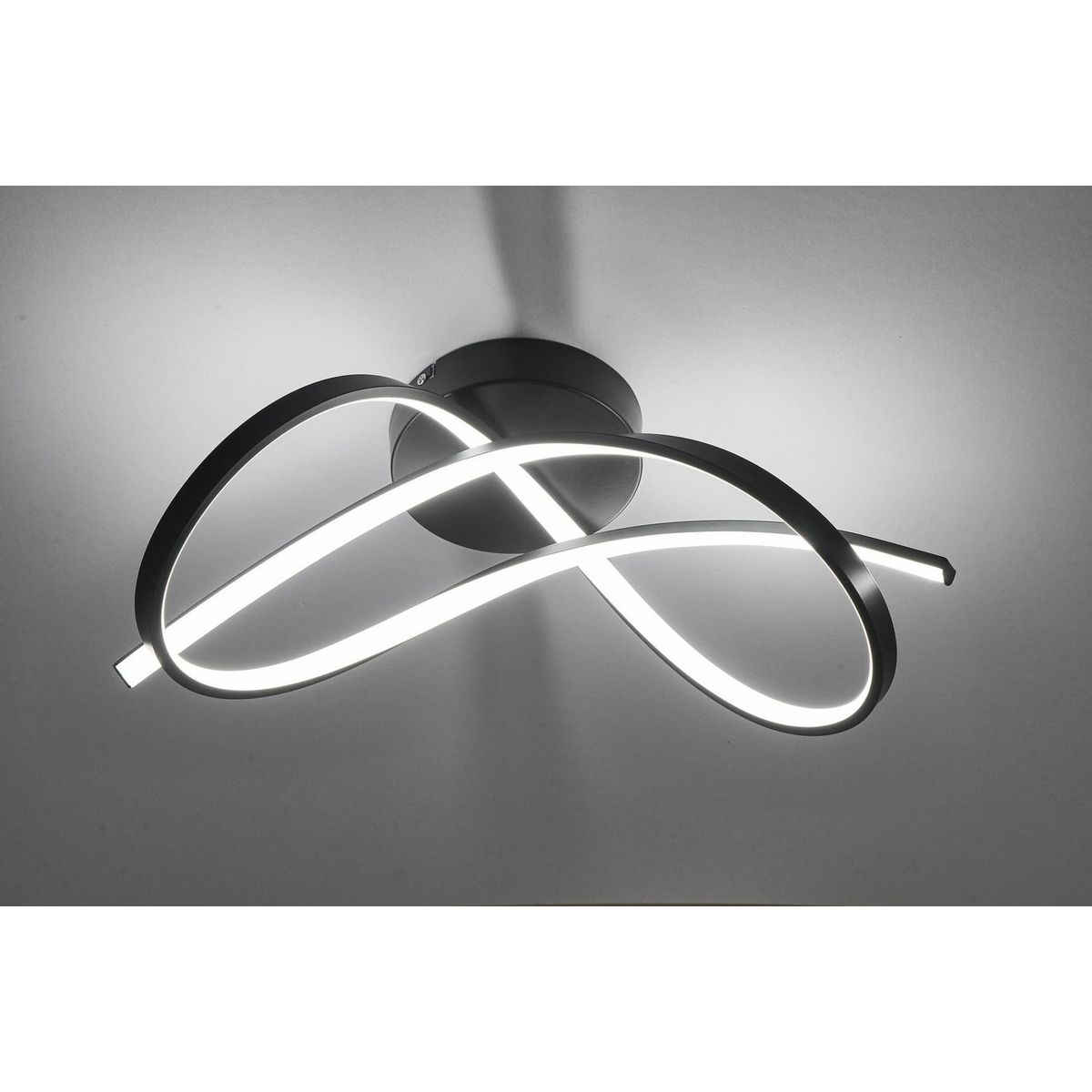 JUST HOME COLLECTION - Lámpara de Techo LED Olas Negro