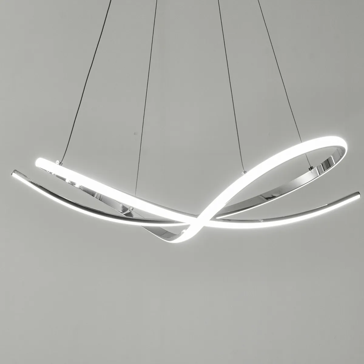 JUST HOME COLLECTION - Lámpara Colgante LED Geométrico Croma