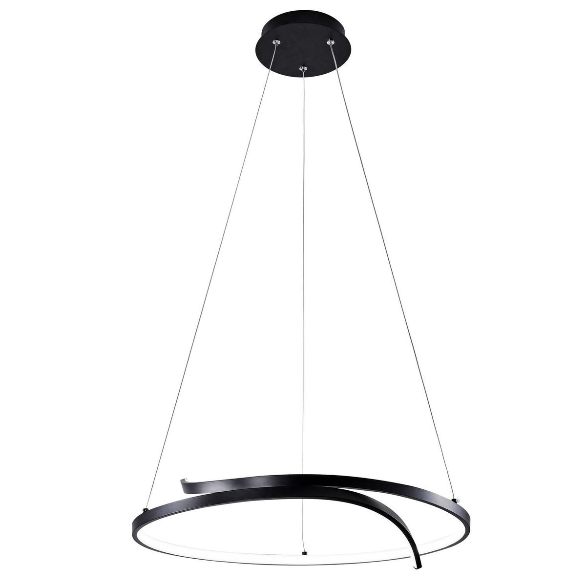 JUST HOME COLLECTION - Lámpara Colgante LED Circular Negra