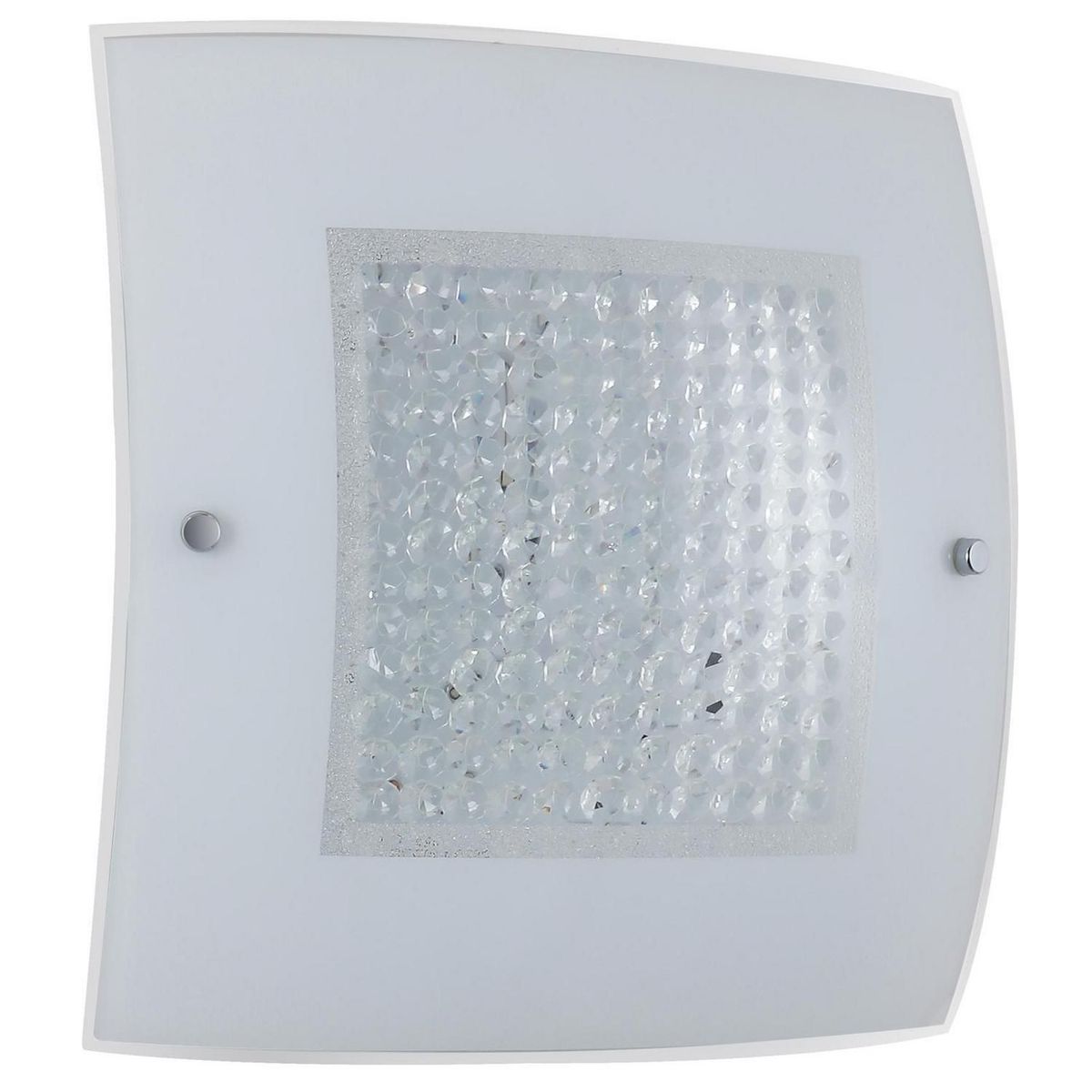 JUST HOME COLLECTION - Plafón LED Vidrio Cuadrado 18W