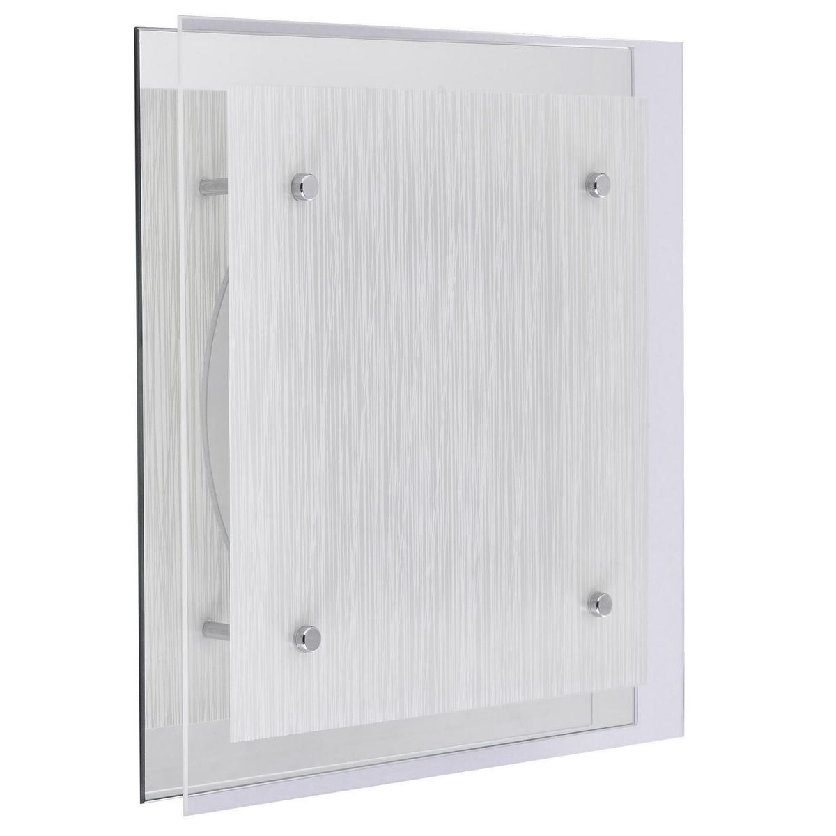 JUST HOME COLLECTION - Plafón Cuadrado Blanco 2L E27