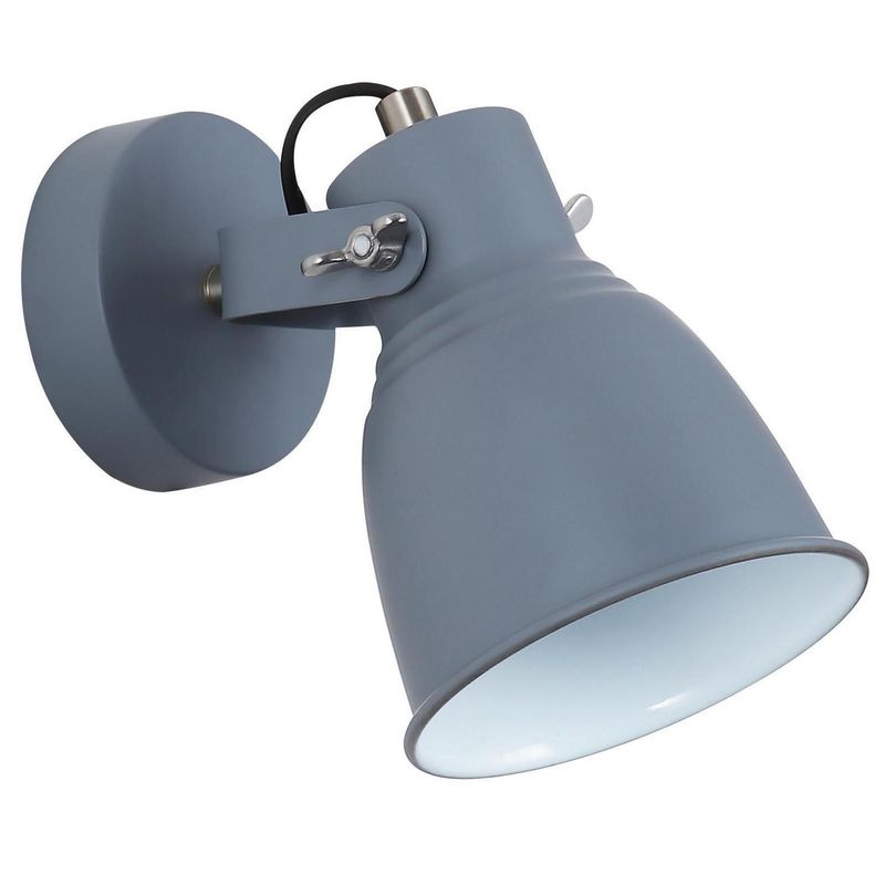 JUST HOME COLLECTION - Aplique Industrial Gris 1L E27
