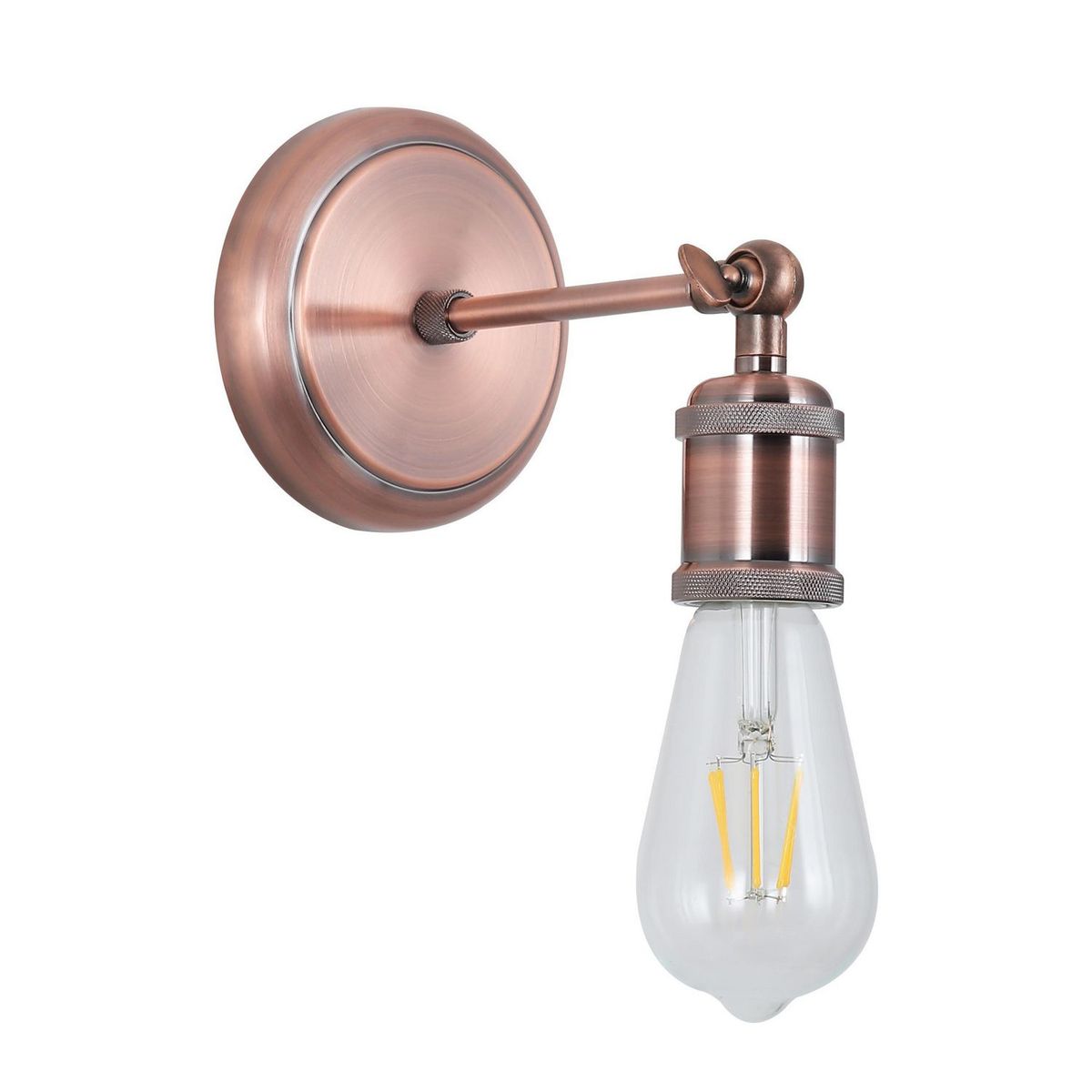 JUST HOME COLLECTION - Aplique de Pared Peki Cobre 1 Luz E27