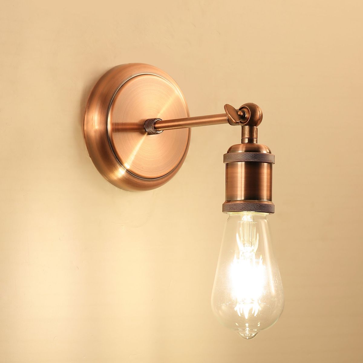 JUST HOME COLLECTION - Aplique de Pared Peki Cobre 1 Luz E27