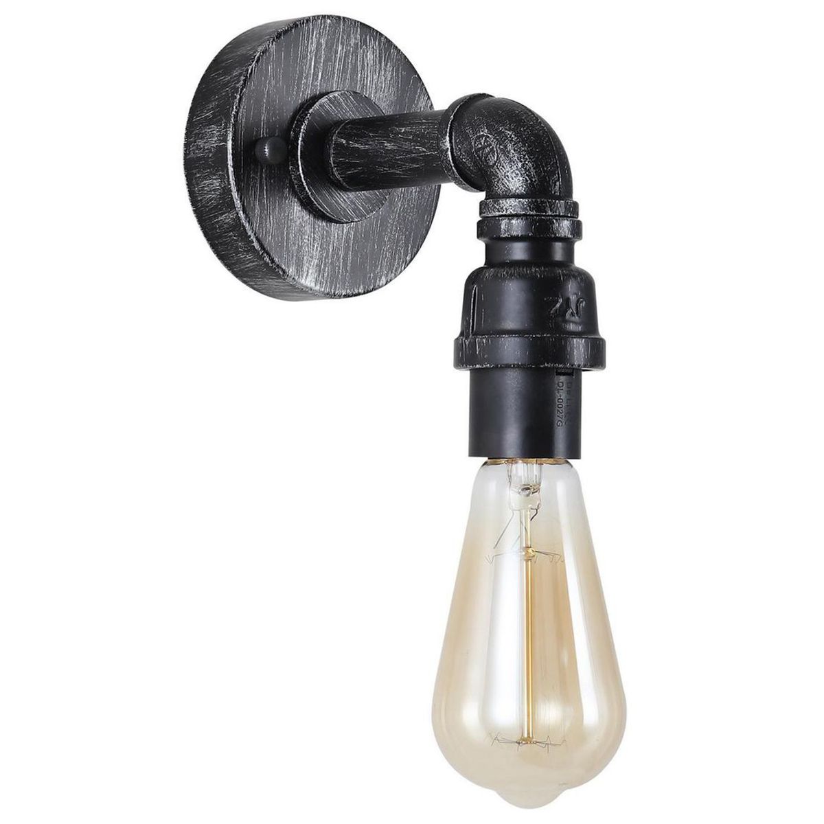 JUST HOME COLLECTION - Braquete de Pared Exterior Grifo Plomo 1L E27