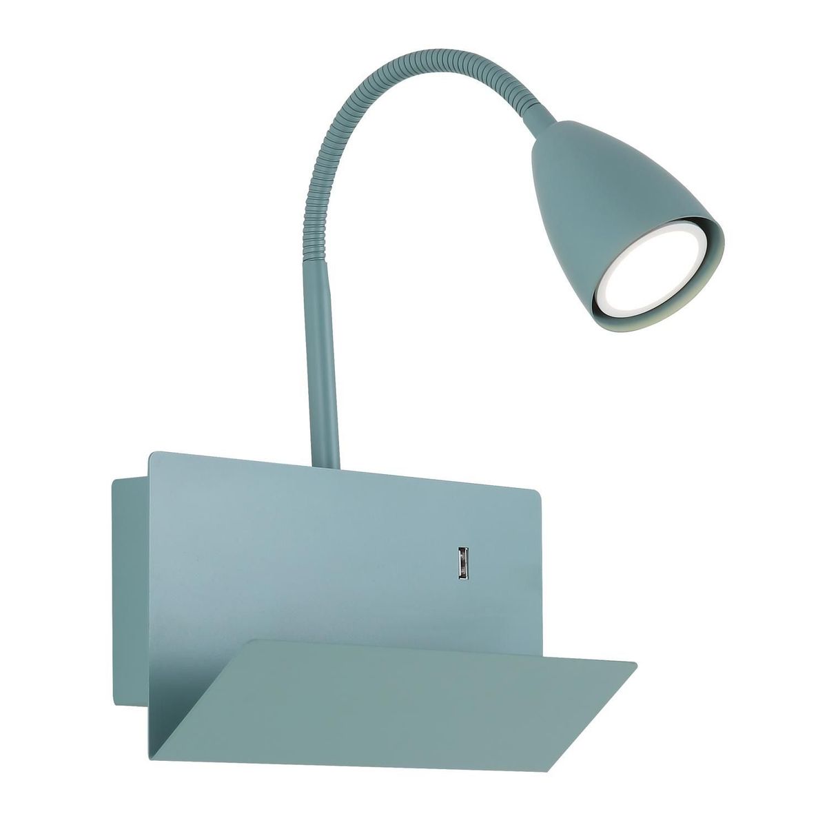 JUST HOME COLLECTION - Braquete de Pared Exterior Fedi USB Turquesa 1L GU10