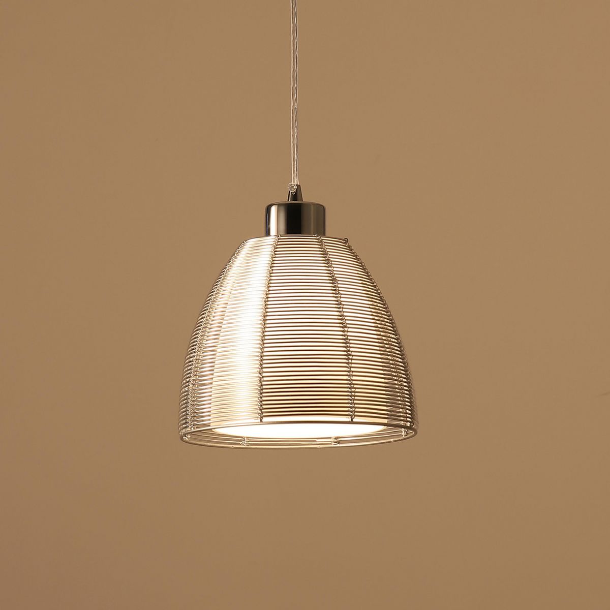 JUST HOME COLLECTION - Lámpara Colgante Transparente 1L E27