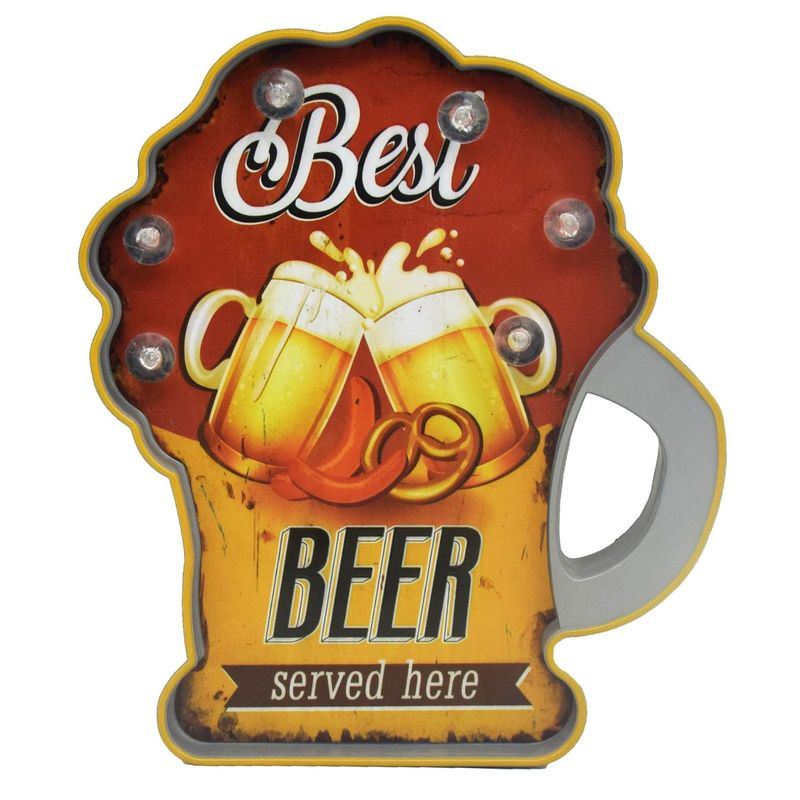 JUST HOME COLLECTION - Letrero LED Jarra de Cerveza