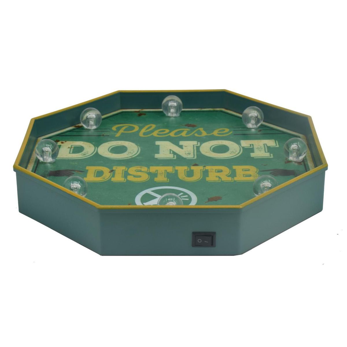 JUST HOME COLLECTION - Letrero LED Do Not Disturb Verde