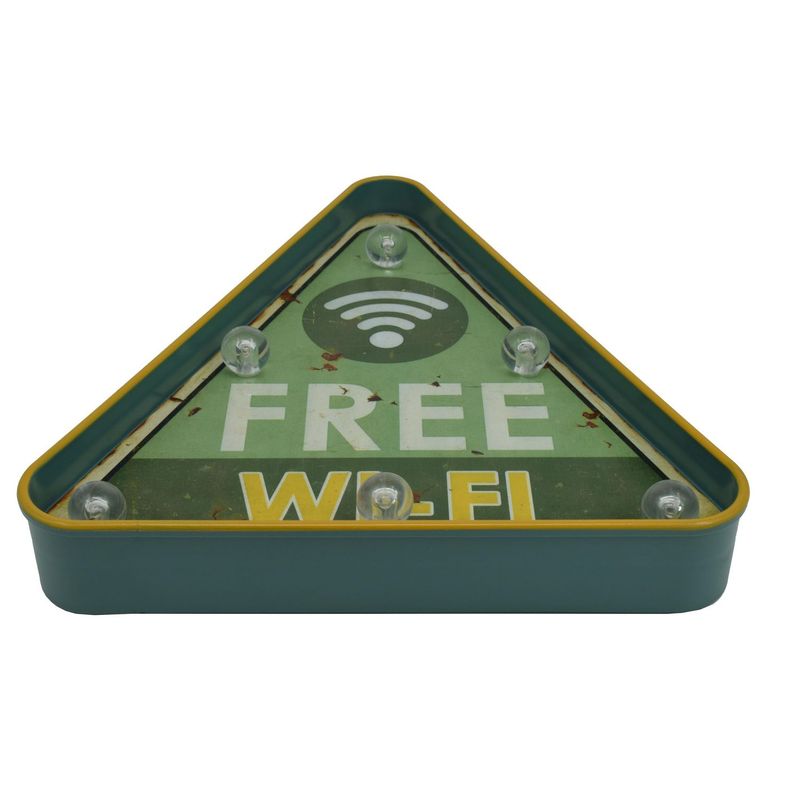 JUST HOME COLLECTION - Letrero LED Wifi Gratis Verde
