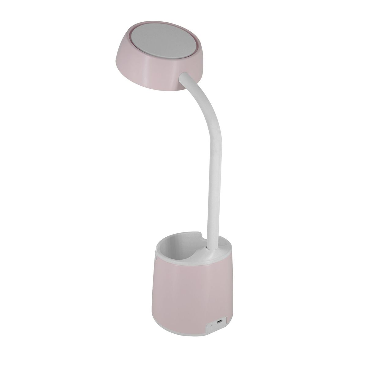 JUST HOME COLLECTION - Lámpara de Escritorio LED Mica USB Rosa