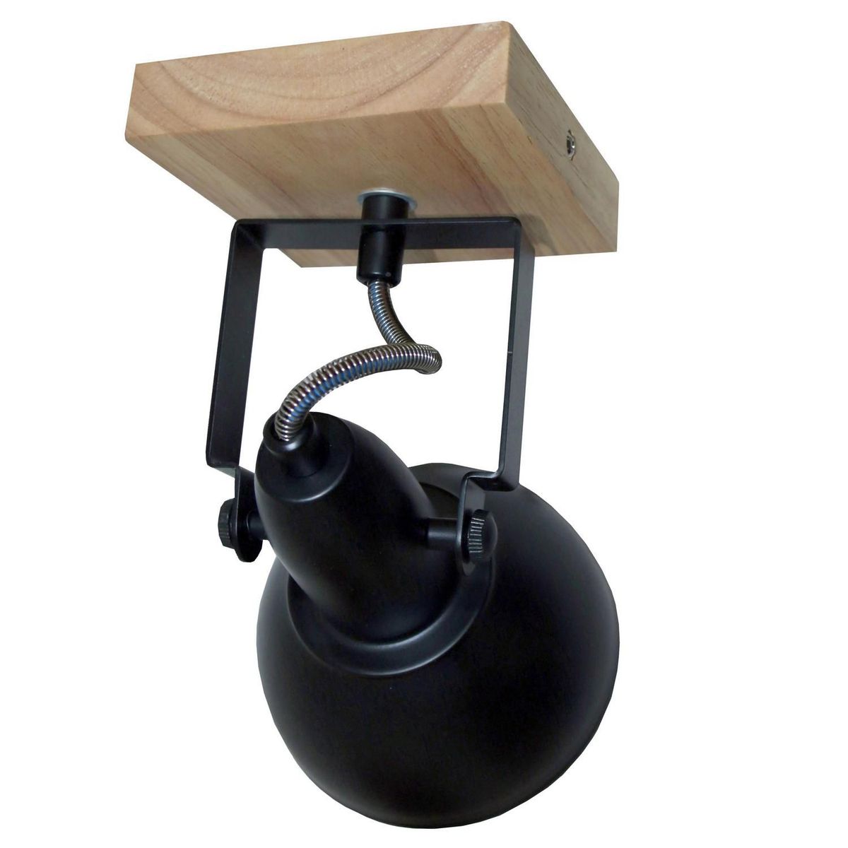 JUST HOME COLLECTION - Aplique de Madera Negro/Natural 1L E14