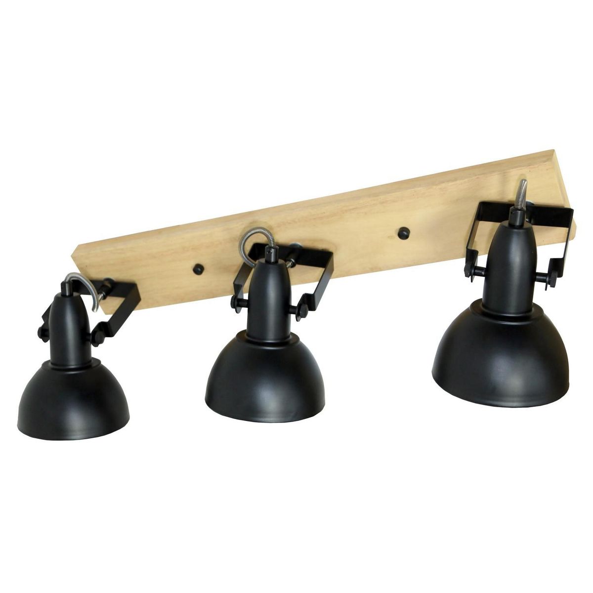 JUST HOME COLLECTION - Barra de Madera Negro/Natural 3L E14