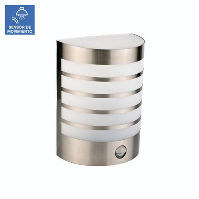 Farol Muro con Sensor 1LE27 Plateado