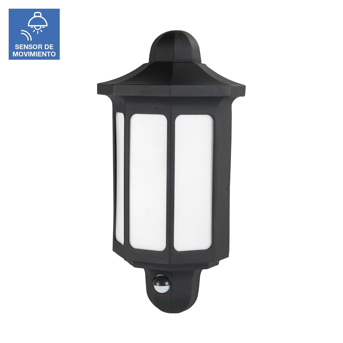 JUST HOME COLLECTION - Farol Muro LED Sensorial Negro