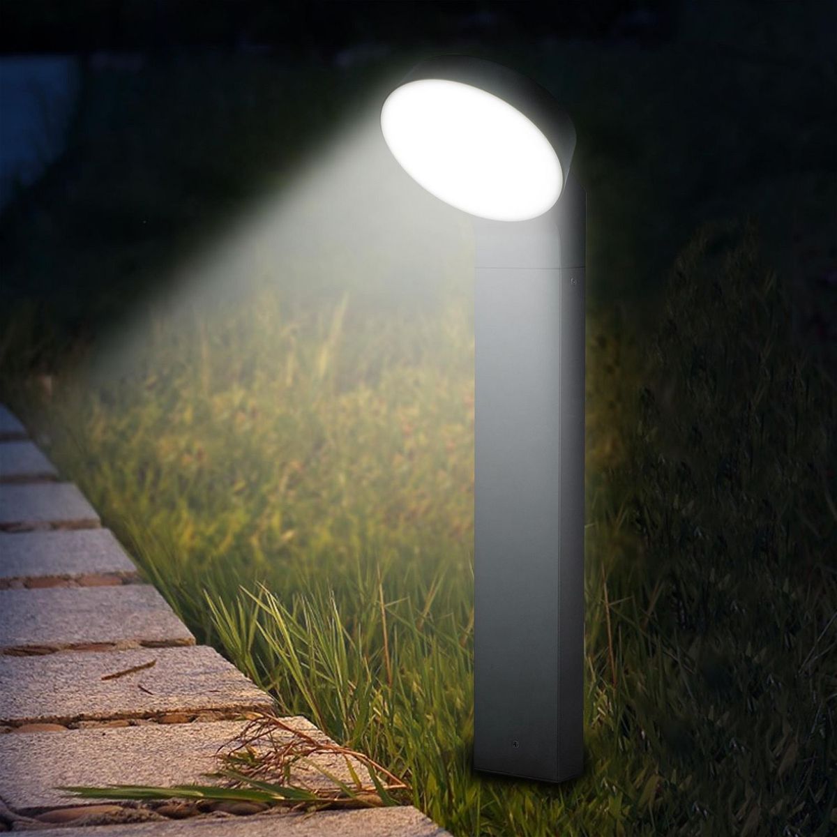 JUST HOME COLLECTION - Farol Pie LED Exterior Lagan Negro