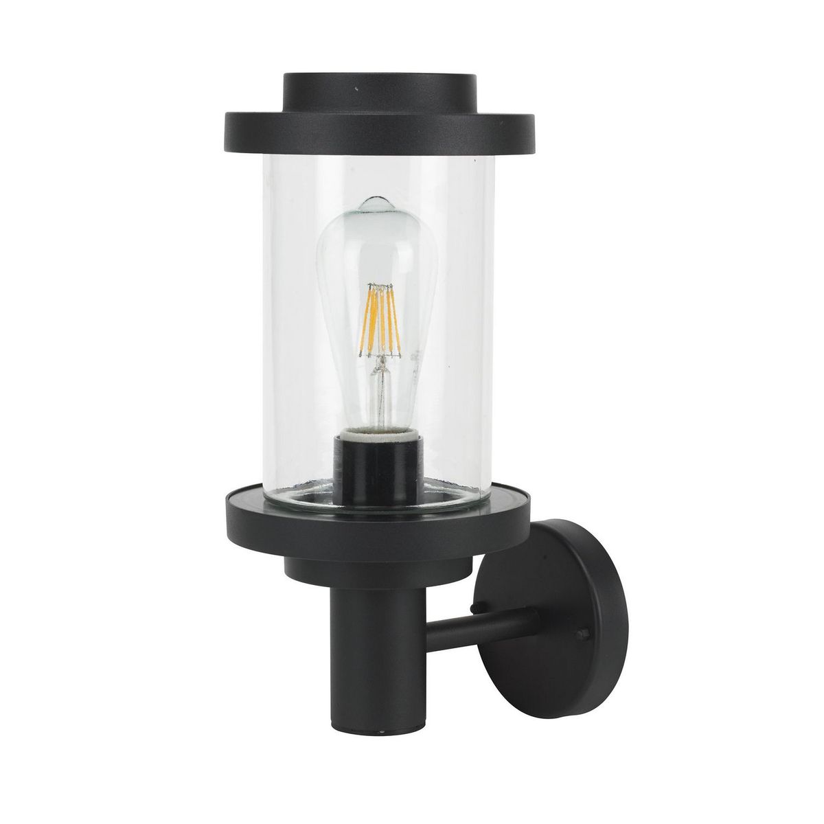 JUST HOME COLLECTION - Farol Muro Tube 1L E27 Negro