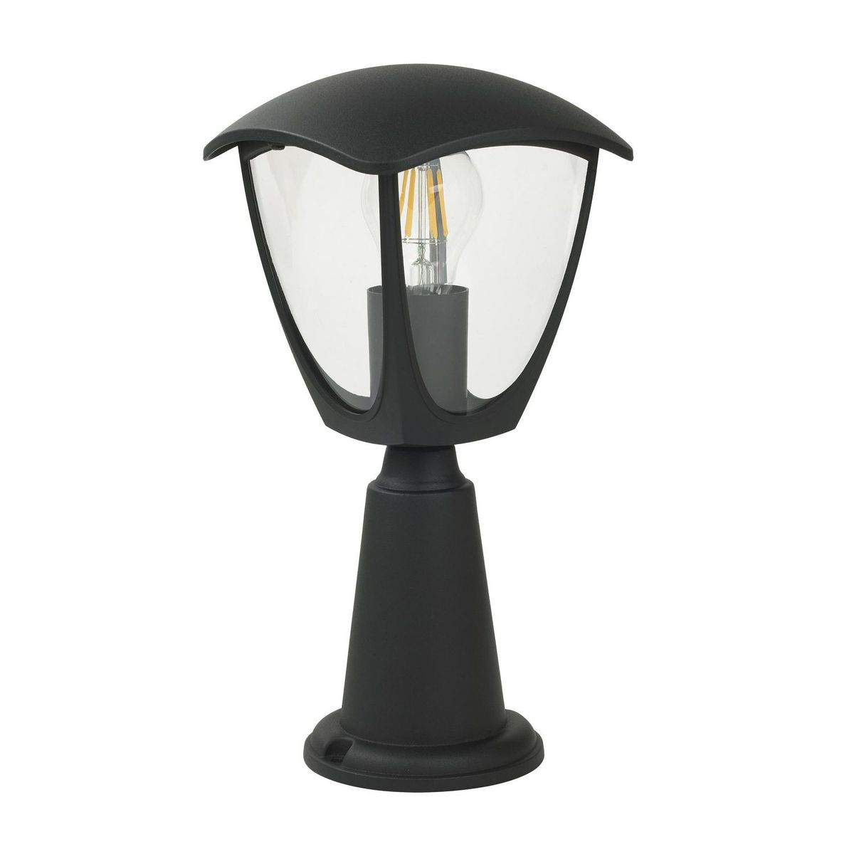 JUST HOME COLLECTION - Farol Pie Bala 32cm 1L E27 Negro