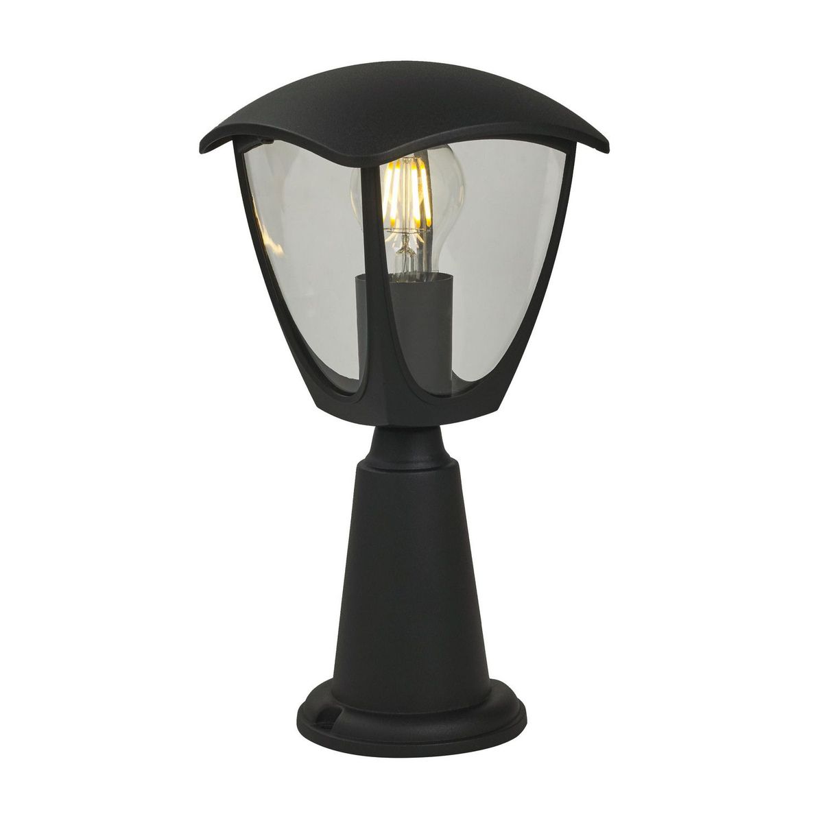 JUST HOME COLLECTION - Farol Pie Bala 32cm 1L E27 Negro