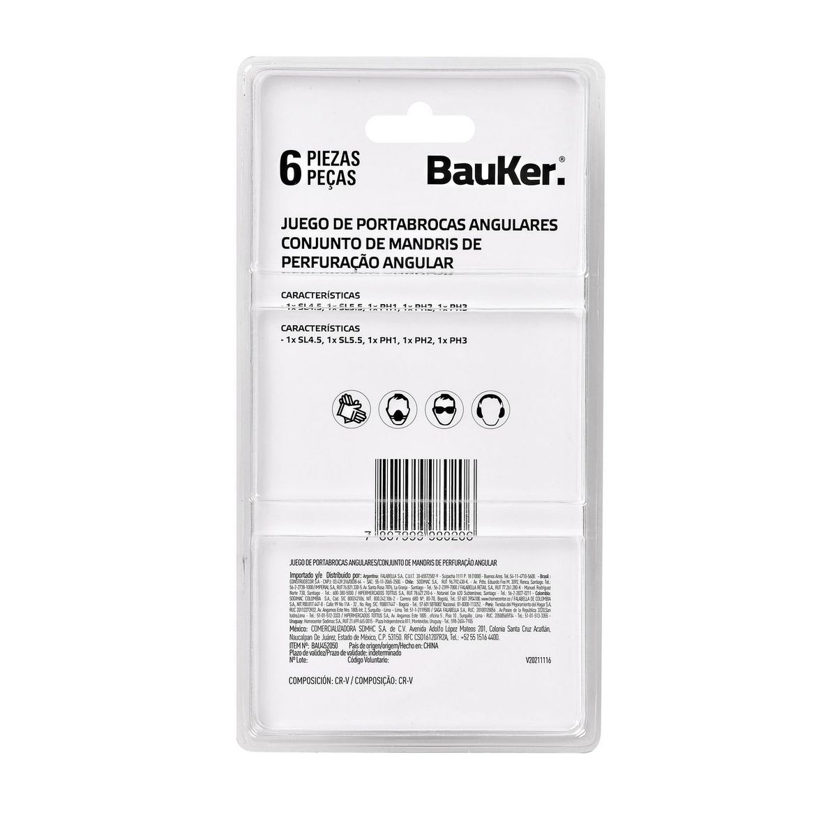 BAUKER - Ángulo De Atornillar Y Puntas