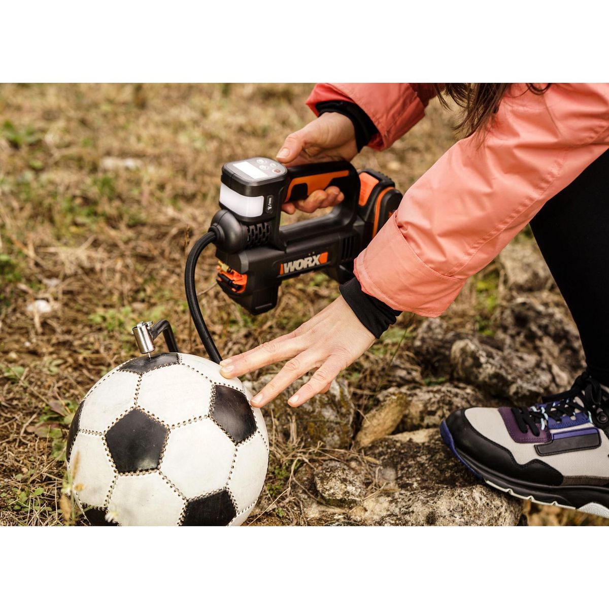 WORX - Inflador Inalámbrico 20V Worx