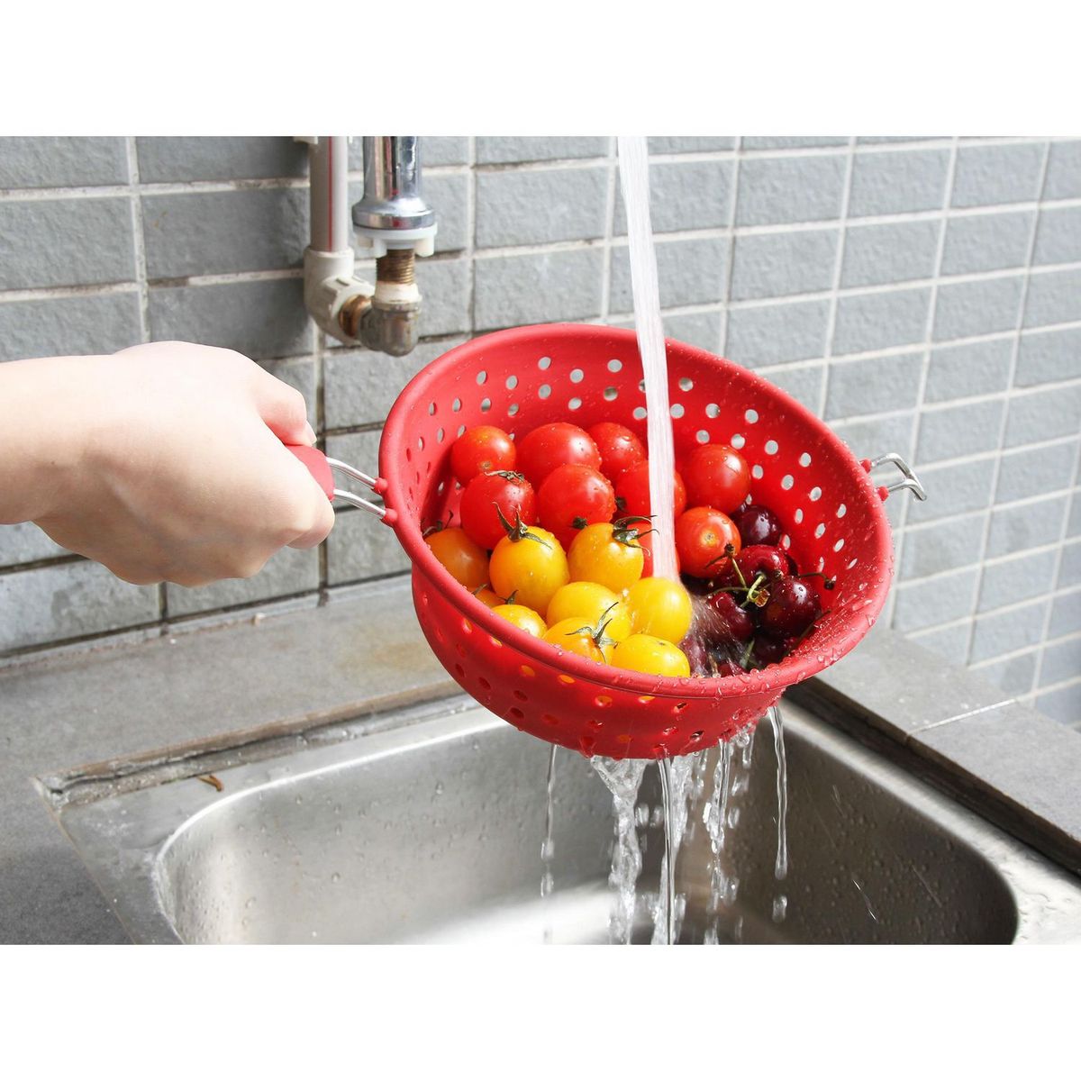 JUST HOME COLLECTION - Colador de Silicona 21cm