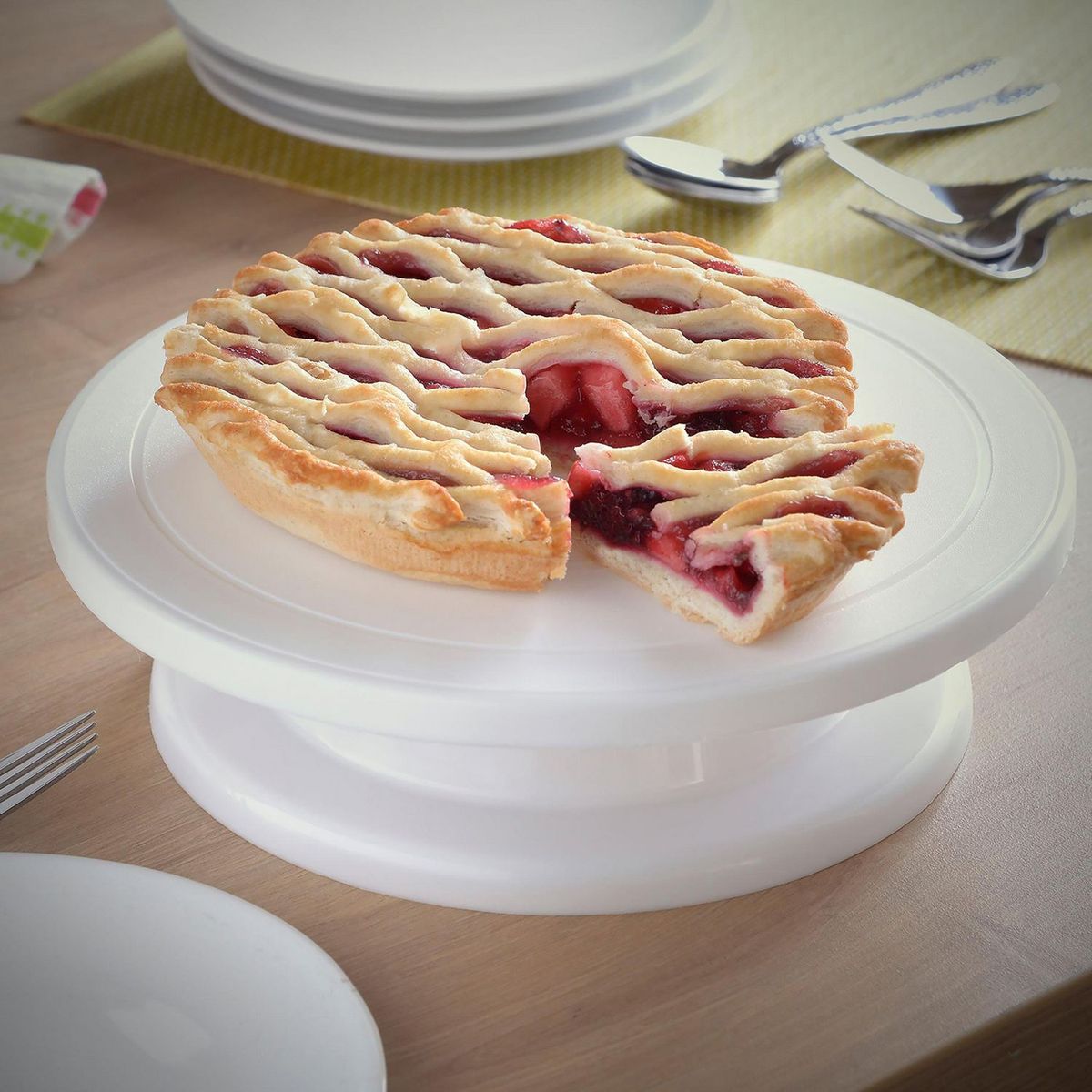 Tocadisco para Torta, marca JUST HOME COLLECTION - Foto 2